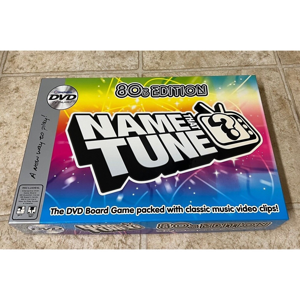 Name That Tune 80s Edition DVD Board Game Music Video Clips 2005 Never Played